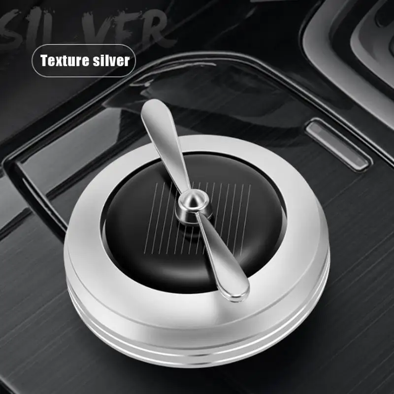 Автомобильный освежитель воздуха вращающийся на солнечной батарее твердый