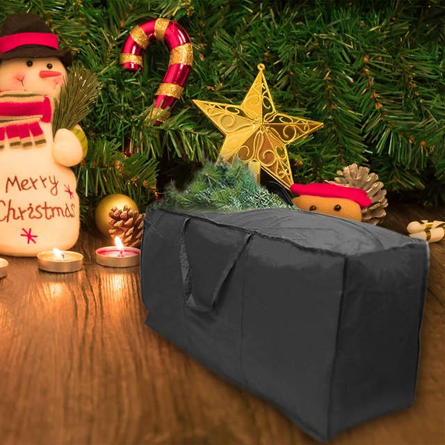 Sac de rangement pour arbre de noël, sac de rangement en tissu Oxford 210D  résistant aux déchirures, grande fermeture éclair pour le démontage manuel  des arbres de noël - AliExpress