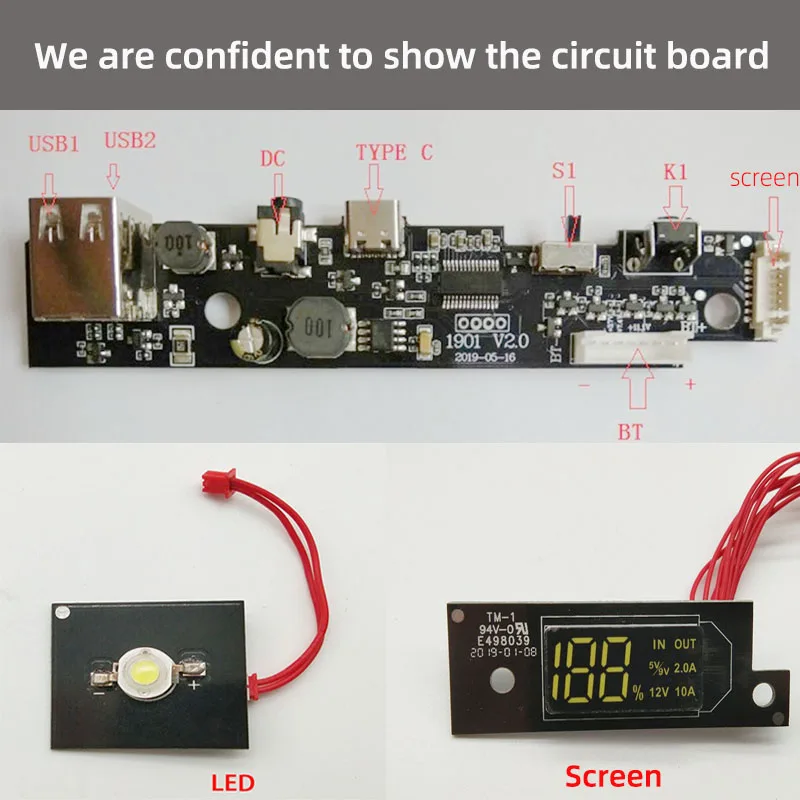 Портативный аварийный автомобильный литиевый аккумулятор 12 в 18000 мач а бустер с