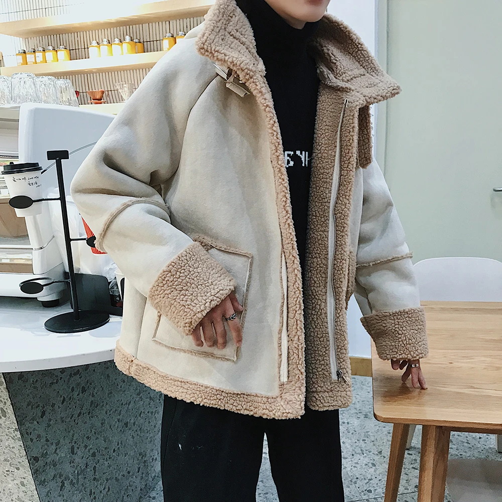 White Men's Highest Quality Cotton-padded Clothes In Warm Trench Lamb Coat Waterproof Parkas Casual Windbreaker Snow Jackets