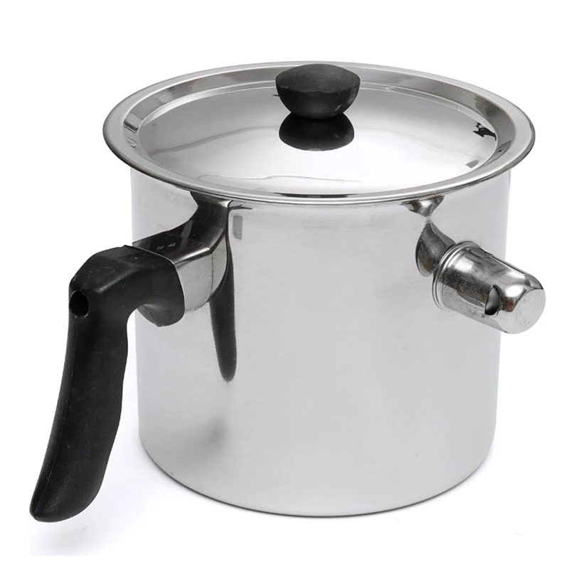 

Beeswax Melting Pot Stainless Steel Pouring Pot Beekeeping Tool Hole Boiler Silver Beekeeping Honey Milk Cooking Equipment Boili
