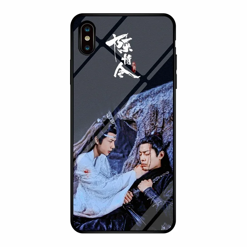 Wei WuXian Lan WangJi CHEN QING LING защитный чехол для телефона из закаленного стекла Xiao Zhan Wang Yibo