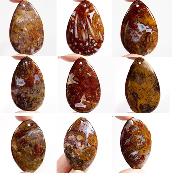 

Natural Zhanguo Warring States Red Agates Pendant Bead Water drop Heart Marquise Shape stone bead for Jewelry Making