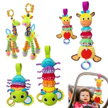 JJOVCE Cute Infant Baby Crib Bed Hanging Toys Stroller Rattles Educational Plush Giraffe Toys For Children Newborn 0-12 Months