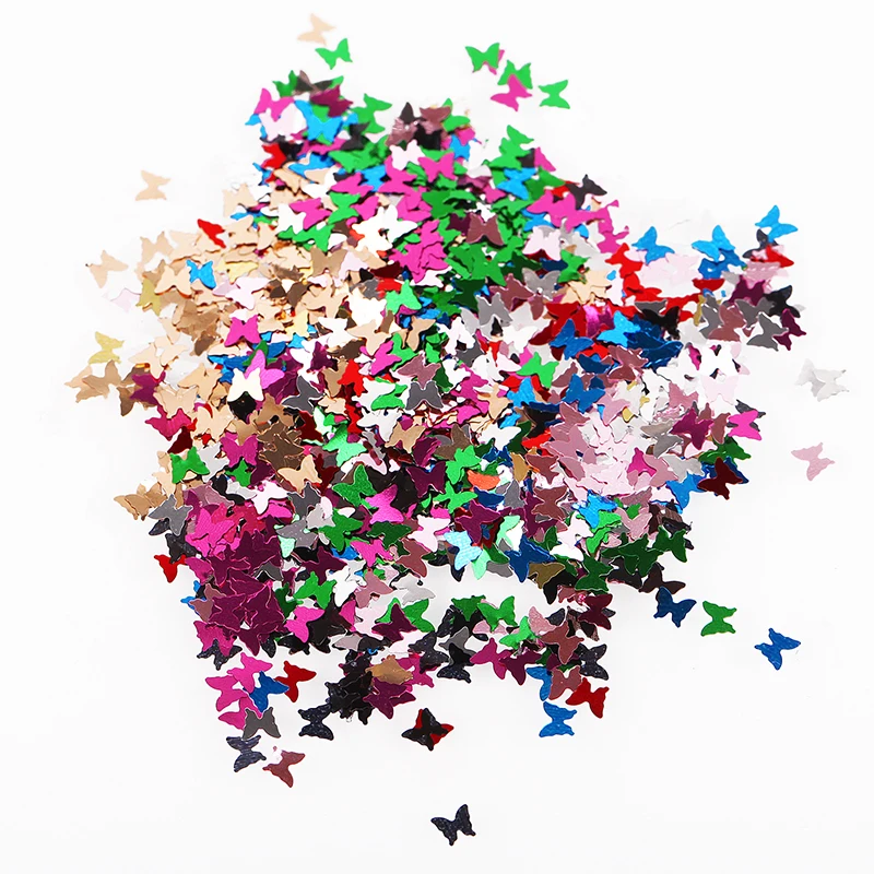 12 цветов в форме бабочки, хлопья для ногтей, голографическая блестка, 3D лазерный блеск, галстук-бабочка, блестки, Типсы для дизайна ногтей, украшения, инструменты для творчества