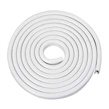 

uxcell Edge Trim U Seal Extrusion White U Channel Edge Protector PVC Plastic W Iron Sheet Fits 2.5-5.5mm Edge 10Ft/3Meters