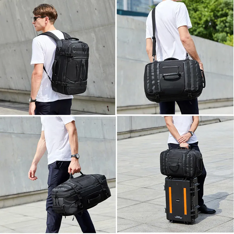 OZUKO многофункциональный большой рюкзак для мужчин 17 дюймов ноутбук мужские рюкзаки большой емкости Модные мужские Mochila Водонепроницаемая дорожная сумка