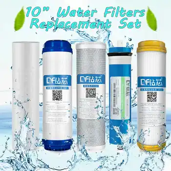 

10 inch Home Kitchen 5 Reverse Osmosis RO Membrane Replacement Water System Filter Water Purifier Drinking Treatment