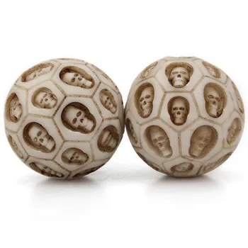 

Skull Health Ball Leisure Vent Retro Resin Engraving Plaything Decompression Ball
