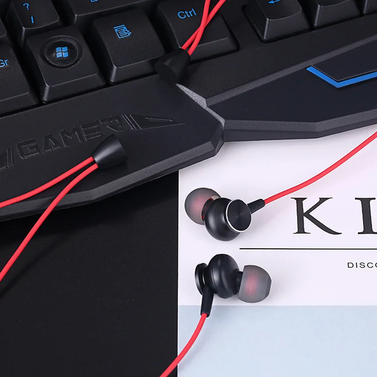 3.5mm Magnets In Ear Earphones Bass Music Headset Earphone Sport Stereo Earbuds With Mic For Phone MP3 Samsung Xiaomi Huawei 