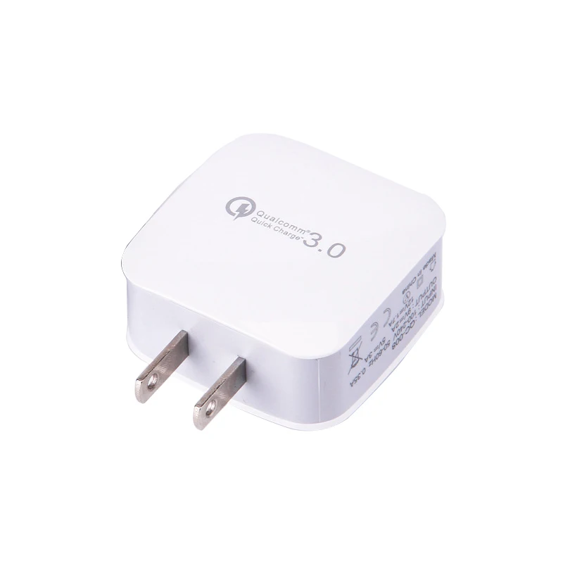 Универсальный QC3.0 USB разъем питания многофункциональный адаптер питания зарядное устройство для мобильного телефона - Цвет: White