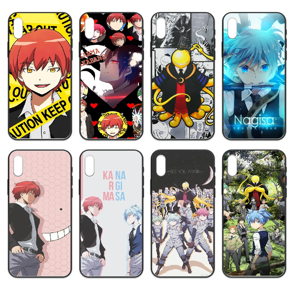 Assassination Classroom Phone case cover hull For iphone 4 4s 5 5S SE 5C 6 6S 7 8 plus X XS XR 11 PRO MAX 2020 black coque 