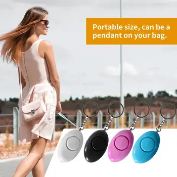 

Mini Egg Shape Women Personal Safety Alarm Keyring Anti-Attack Security Protection Emergency Alarm Children School Alert