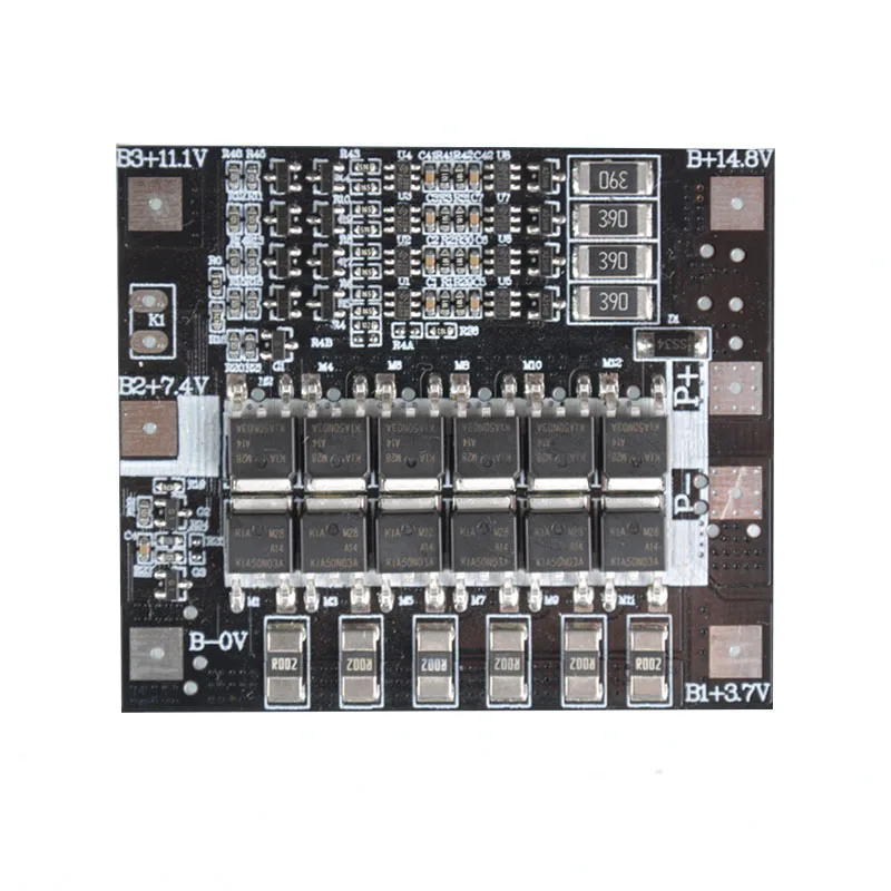 BMS 2S 3S 4S 15A 20A 40A 50A 3,7 в 18650 литий-ионный аккумулятор Защита печатной платы модуль Pcb зарядное устройство Lipo Bms балансир