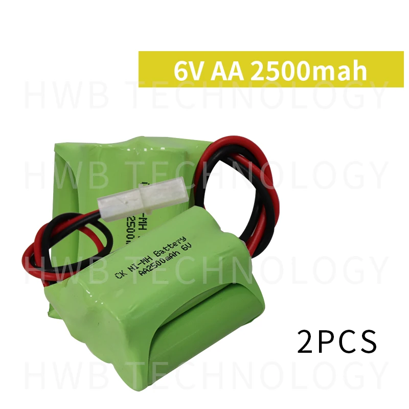 2 Pieces/lot KX Original New 6V AA 1800mAh Ni Mh Rechargeable Battery