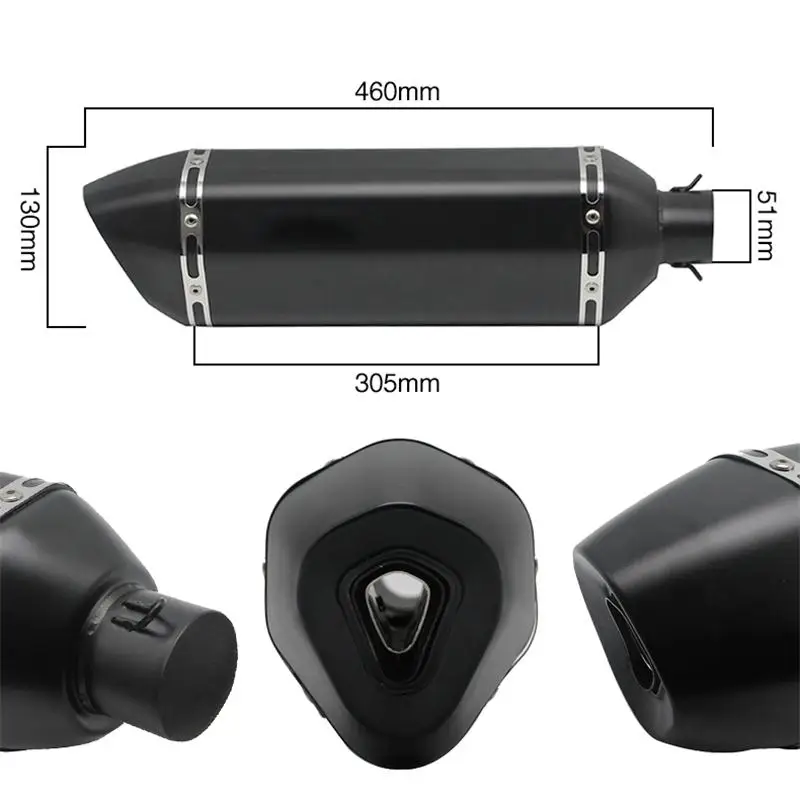 Глушитель выхлопной трубы Scl moto s 460 мм глушитель для мотоцикла с DB Killer Racing MT07 MT09