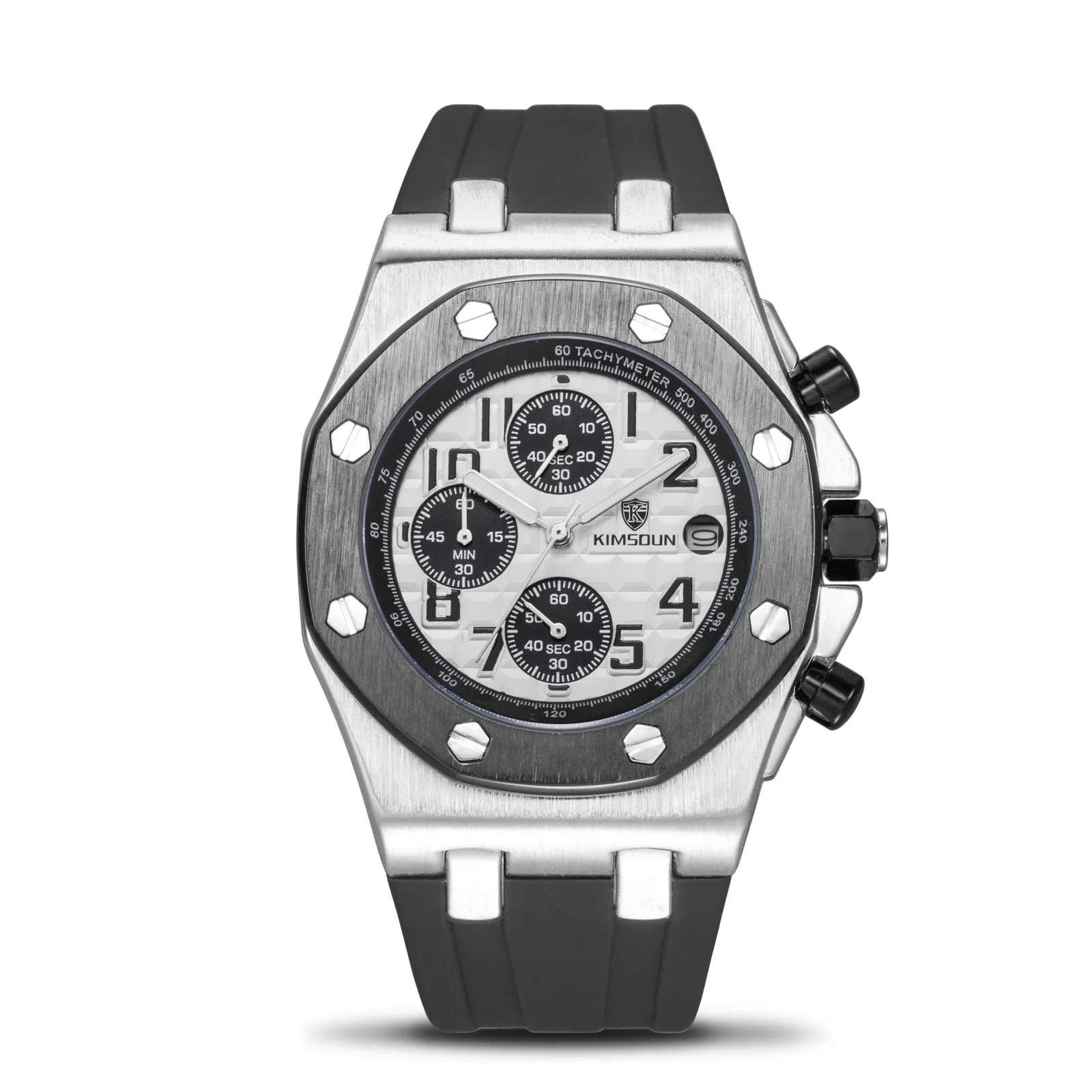Switzerland Royal Rolexable Japan Miyota кварц модные часы мужские силиконовые три глаза многофункциональный водонепроницаемый montre homme
