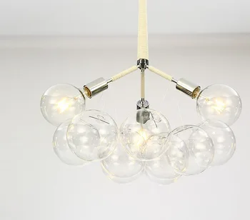 

nordic glass ball led wall moon lamp lustres para quarto hanging lamp avizeler ventilador de techo nordic decoration home