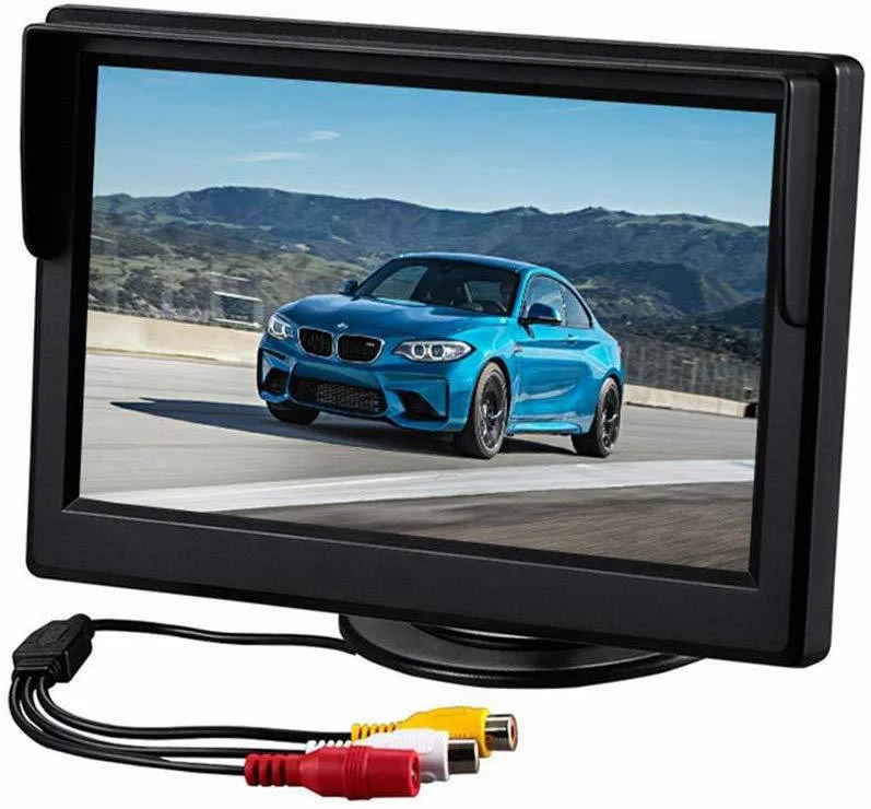 Car Monitor 5 inch TFT LCD Car Reverse Rear View Backup Camera IR Universal Mirror Parking Assistance for ChevroletCruzeEpica (6)
