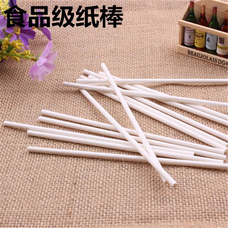 10 см леденец из бумаги палочки для защиты окружающей среды пищевой твердой