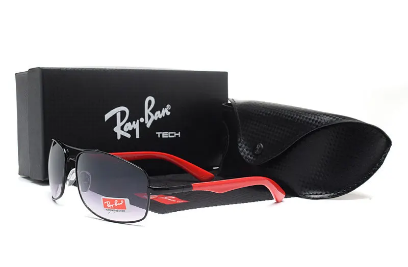 RayBan RB3480 квадратные поляризационные солнцезащитные очки мужские UV400 зеркальные солнцезащитные очки для вождения винтажные Lunette De Soleil Homme