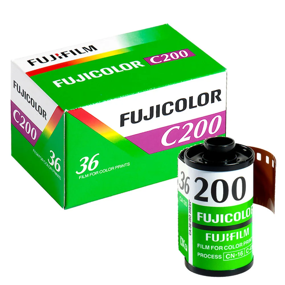 Fujifilm 1 рулон 36 экспозиция Fuji цвет C200 ISO 200 35 мм цветная печать отрицательная пленка