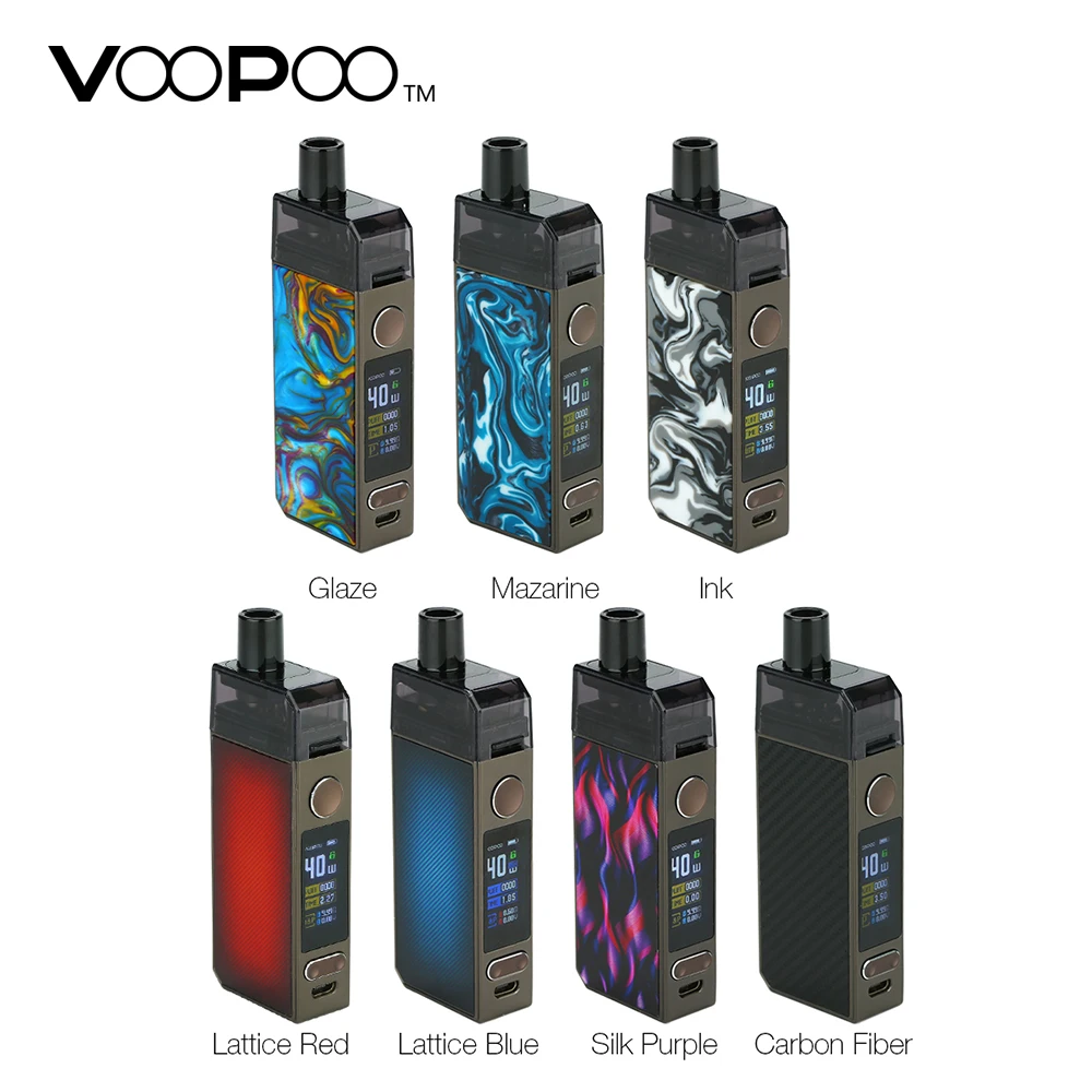 В наличии оригинал VOOPOO NAVI Pod Комплект с 1500 мА/ч Батарея 3 8 мл ген. AI (chips On Board) 40 Вт Navi