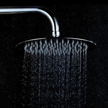 

8-inch Stainless Steel Shower Head Ultra-thin Supercharge Waterfall Shower Head Household Bathroom Rainfall Shower Head
