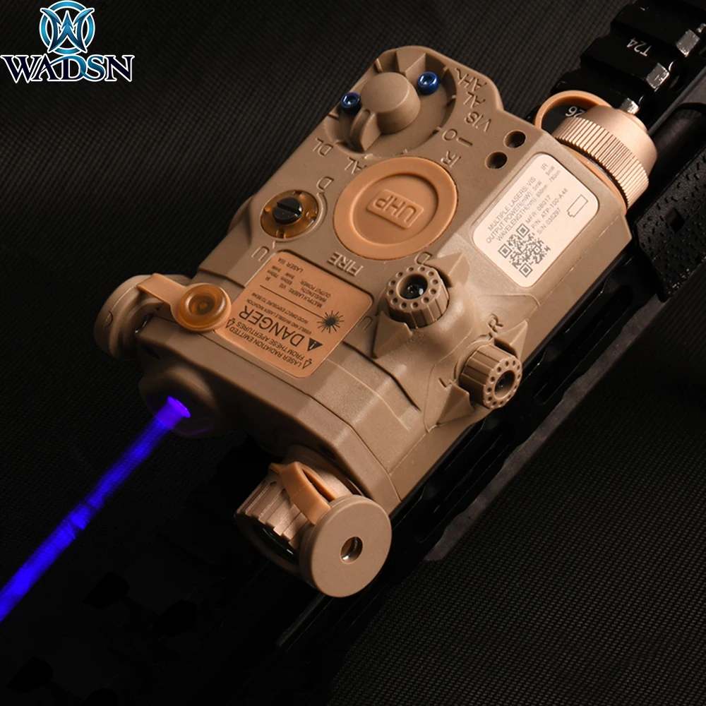WADSN Новый страйкбол тактический PEQ15 LA 5C UHP синий лазерный белый светильник IR Sight
