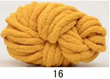 Ginger DIY супер объемная шерсть 2,5 см толстый домашний ковер, вязаная шенилловая пряжа для вязания, товары для ручного вязания D30 - Цвет: Ginger