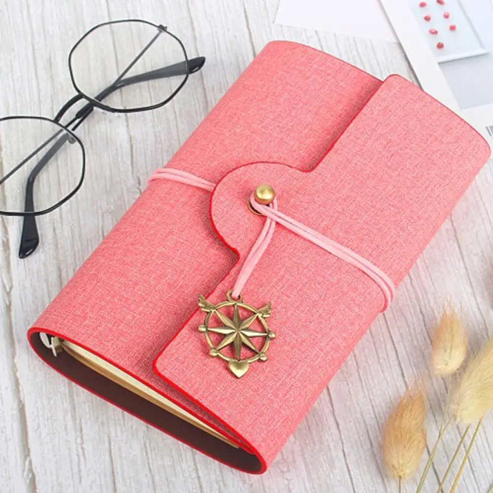 

Retro 80 A6 paper tape wrapped pine leaf notebook diary book notebook travel girl notebook business gift box set 
