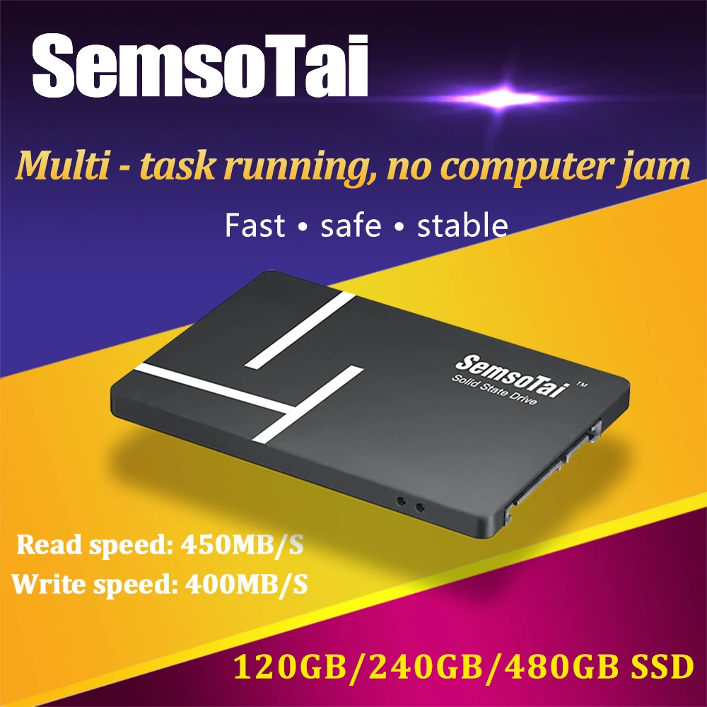 SemsoTai SSD 120 ГБ 240 480 960 hdd 2 5 жесткий диск Sata 3 0 6 ГБ/сек. 500 Гб твердотельных