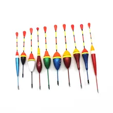 

10Pcs/Lot Fishing Floats Set Buoy Bobber Fishing Light Stick Floats Fluctuate Mix Size Color float buoy For Fishing Accessories