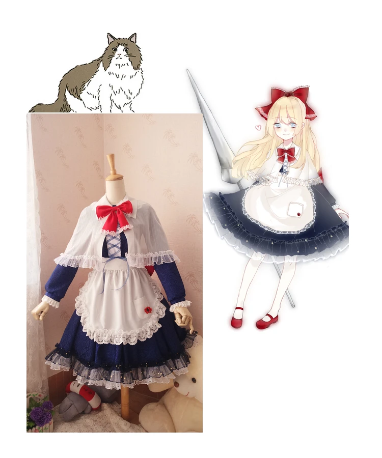 

Anime TouHou Project Alice Margatroid Shanghai Lolita Dress Uniform Cosplay Costume Halloween Carnival Free Shipping New 2020