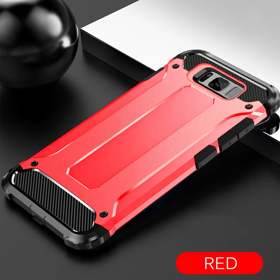 Red Роскошный противоударный чехол-бампер для samsung Galaxy Note 10 Plus S9 S8 S10 силиконовый чехол S8 S9 S10e Plus Полный Чехол Мягкий чехол - Цвет: Red