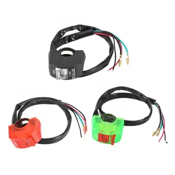 

Red Motorcycle On / Off Switches Push Button Switch Connector Handle Light Flashlight For Atv Bicycle