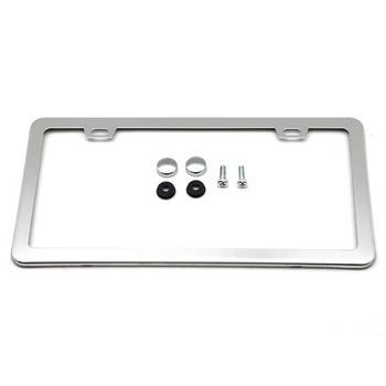 

Stainless Steel License Plate Frame Tag Cover Holder For Auto Truck Vehicles For American Canada Car for Front Rear