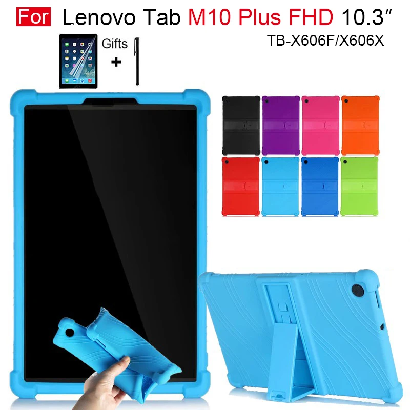 Для планшета Lenovo Tab M10 плюс FHD TB-X606F TB-X606X 10 3 дюйма силиконовый чехол защитный