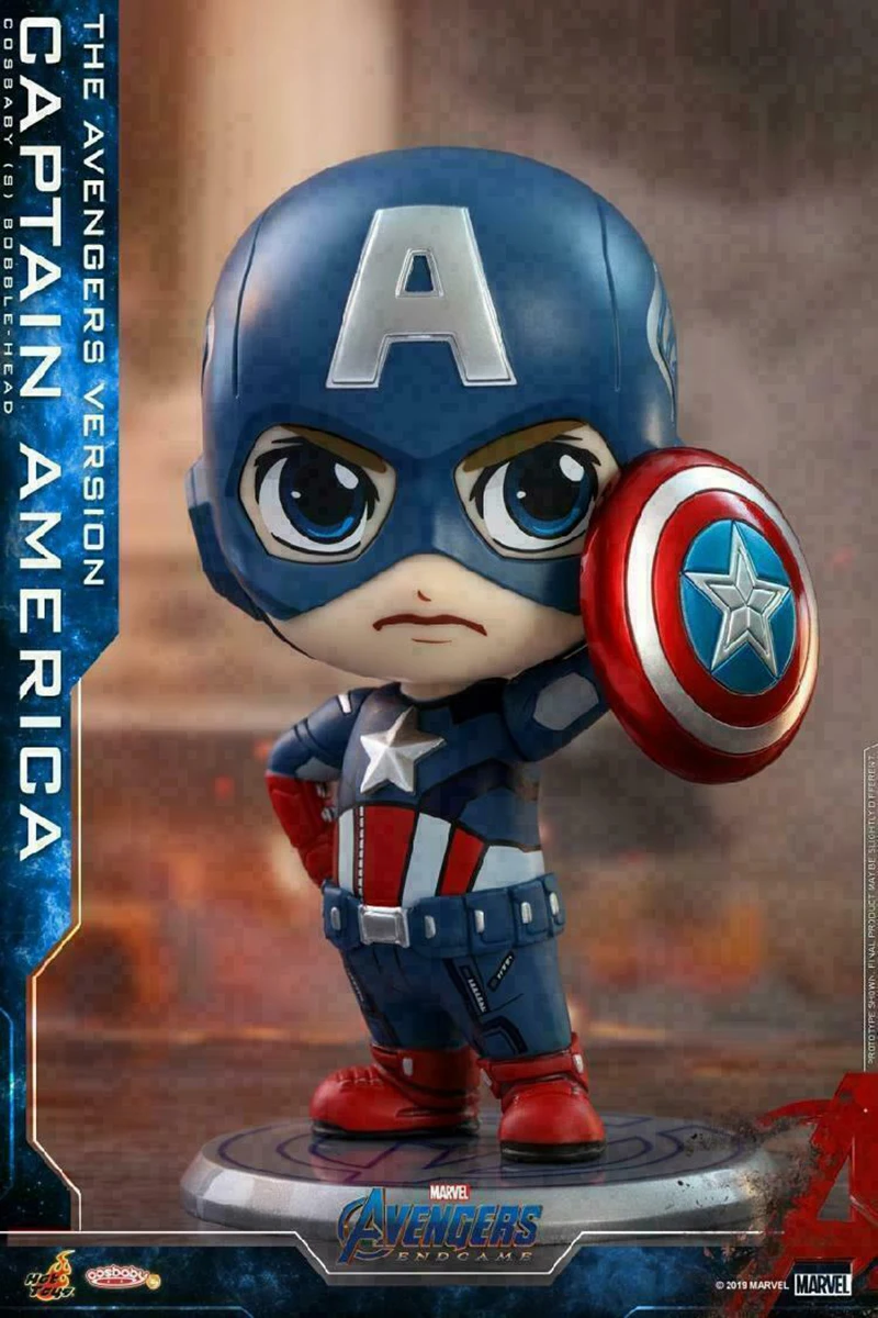 11 см cuit мультфильм горячие игрушки Cosbaby Мстители Endgame Капитан Америка щит Bobble-Head фигурки мини-фигуры