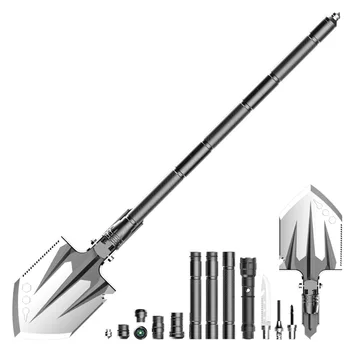 

Folding Shovel Portable Multi-Function Collapsible Tactical Entrenching Tool for Camping Backpacking Hiking Military Shovel