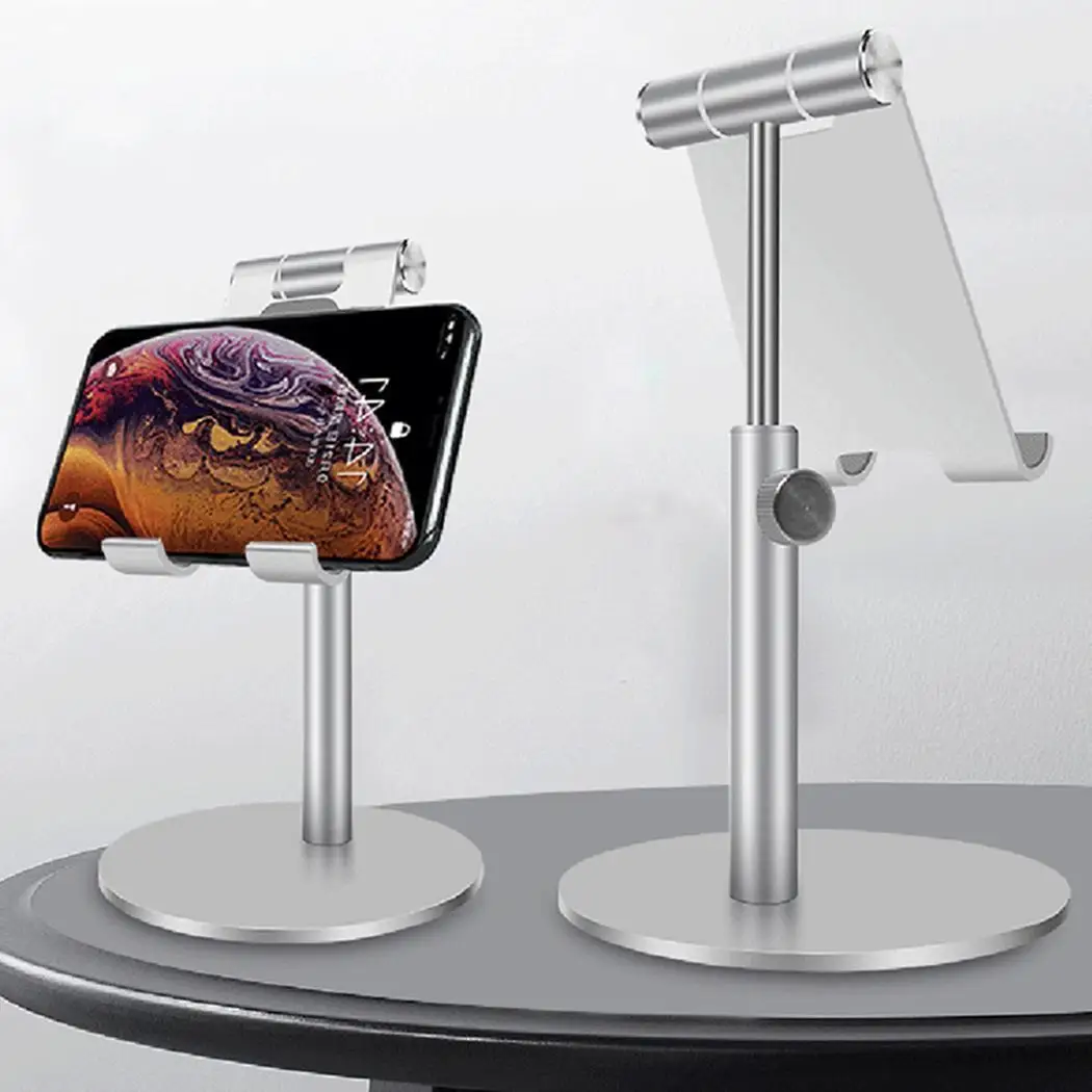 Portable Practical Angle Adjustable Desktop Tablet For Tablet, For Home Stand Phone Silver, Black Stand