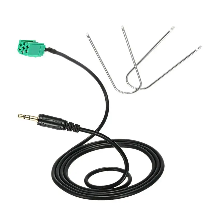 Aux входной кабель адаптера для Renault Clio Megane Laguna Scenic MP3 UK автомобилей Запчасти &amp