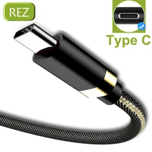 REZ usb type-C кабель для samsung A50 S10 S9 S8 Быстрая Зарядка Синхронизация данных USB C кабель для Oneplus 6t type-C устройств кабель