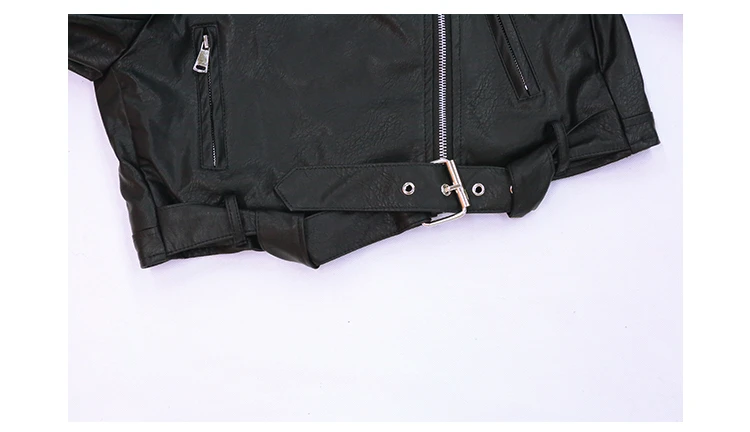 Children Plus velvet Pu leather jackets autumn winter new letter print fashion leather coats for baby girl and boys kids