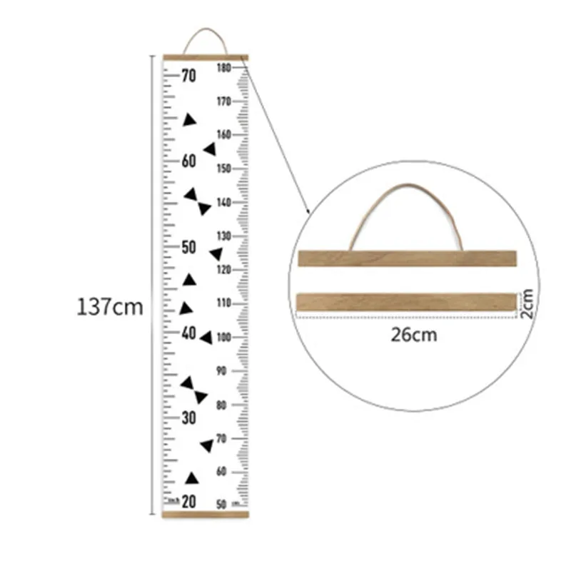 Деревянные настенные подвесные Детские линейка роста Stadiometer Съемная Высота наклейки на стену детская комната Таблица роста домашний декор
