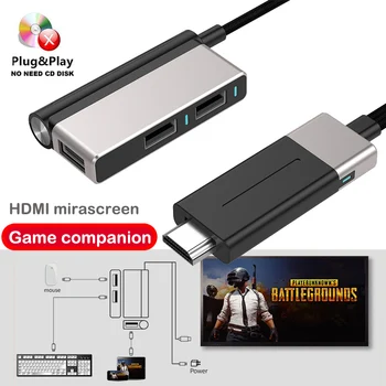 

HDMI mirascreen Screen Sharing anycast Cable TV Stick Eating chicken artifact Mobile game push treasure line Same Screen Device