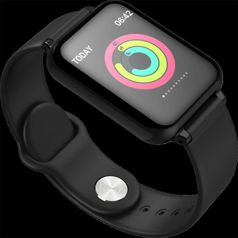 B57-smart watch-B Смарт-часы водонепроницаемые спортивные для iphone Android телефон Smartwatch монитор сердечного ритма функции кровяного давления для женщин мужчин детей - Цвет: B57-smart watch-B
