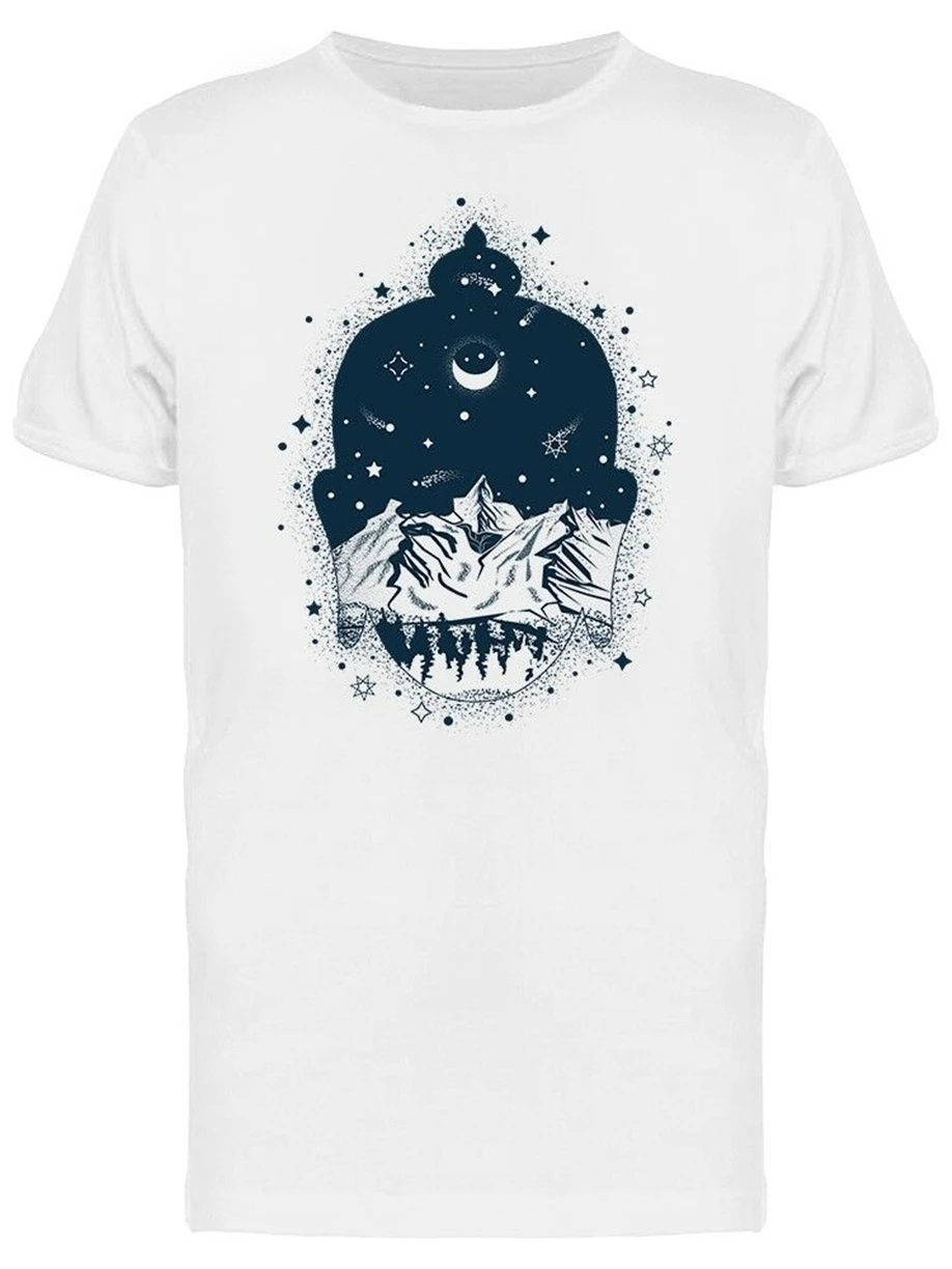 Night Buddha Head Men'S Tee -Image By Wholesale Shirt | Мужская одежда
