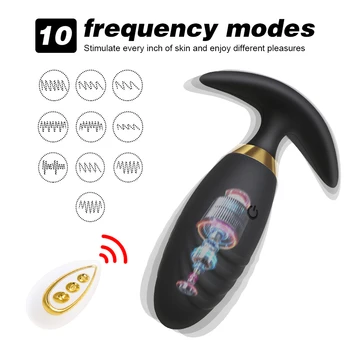 YAFEI Silicone Butt Plug for Men Prostate Massager Vibrator Masturbators Woman Gay Dildo for Anal Vibrators Fidget Sex Shop Toys 6