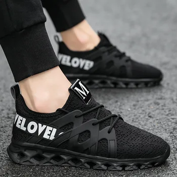 

Plus Size 38-46 Air Sole Breathable Sneaker For Man Outdoor Soft Comfortable Fitness Flat Training Cushioning Sport Running Shoe